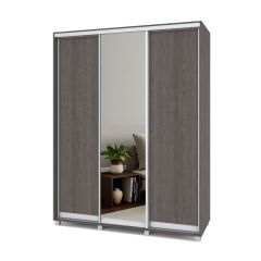 РОЛАНД Шкаф-купе с зеркалом Анкор темный (450*1700) Р472 в Сургуте - surgut.mebel24.online | фото 2