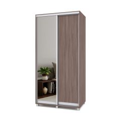 РОЛАНД Шкаф-купе с зеркалом Шимо темный (450*1100) Р412 в Сургуте - surgut.mebel24.online | фото 2