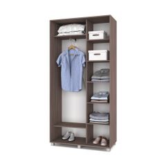 РОЛАНД Шкаф-купе с зеркалом Шимо темный (450*1100) Р412 в Сургуте - surgut.mebel24.online | фото 3