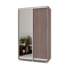 РОЛАНД Шкаф-купе с зеркалом Шимо темный (450*1300) Р432 в Сургуте - surgut.mebel24.online | фото 2