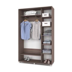 РОЛАНД Шкаф-купе с зеркалом Шимо темный (450*1400) Р442 в Сургуте - surgut.mebel24.online | фото 3
