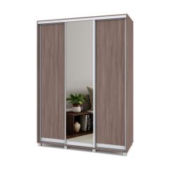 РОЛАНД Шкаф-купе с зеркалом Шимо темный (450*1600) Р462 в Сургуте - surgut.mebel24.online | фото 2