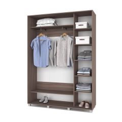 РОЛАНД Шкаф-купе с зеркалом Шимо темный (450*1600) Р462 в Сургуте - surgut.mebel24.online | фото 3