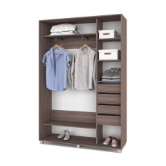 РОЛАНД Шкаф-купе с зеркалом Шимо темный (450*1600) Р462 в Сургуте - surgut.mebel24.online | фото 5