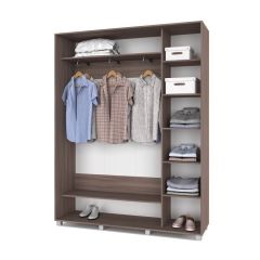 РОЛАНД Шкаф-купе с зеркалом Шимо темный (450*1700) Р472 в Сургуте - surgut.mebel24.online | фото 2
