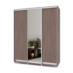 РОЛАНД Шкаф-купе с зеркалом Шимо темный (450*1800) Р482 в Сургуте - surgut.mebel24.online | фото