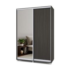 РОЛАНД Шкаф-купе с зеркалом Венге (450*1500) Р452 в Сургуте - surgut.mebel24.online | фото 2