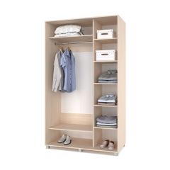 РОЛАНД Шкаф-купе зеркалом Млечный дуб (600*1500) Р652 в Сургуте - surgut.mebel24.online | фото 2