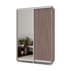 РОЛАНД Шкаф-купе с зеркалом Шимо темный (600*1500) Р652 в Сургуте - surgut.mebel24.online | фото