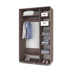 РОЛАНД Шкаф-купе с зеркалом Шимо темный (600*1500) Р652 в Сургуте - surgut.mebel24.online | фото 2