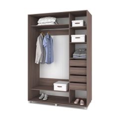 РОЛАНД Шкаф-купе с зеркалом Шимо темный (600*1500) Р652 в Сургуте - surgut.mebel24.online | фото 4
