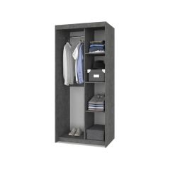ТОМАС Шкаф-купе Камень темный - Ирландский дуб Т21 в Сургуте - surgut.mebel24.online | фото 2