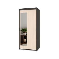ТОМАС Шкаф-купе с зеркалом Венге/Млечный дуб Т22 в Сургуте - surgut.mebel24.online | фото