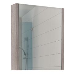 Шкаф-зеркало Quadro 60 Дуб серый левый/правый Домино (DQ1702HZ) в Сургуте - surgut.mebel24.online | фото