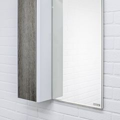Шкаф-зеркало Uno 60 Дуб серый левый/правый Домино (DU1503HZ) в Сургуте - surgut.mebel24.online | фото 8