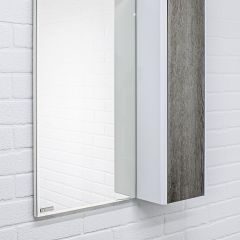 Шкаф-зеркало Uno 60 Дуб серый левый/правый Домино (DU1503HZ) в Сургуте - surgut.mebel24.online | фото 9