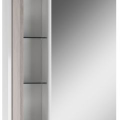 Шкаф-зеркало Uno 60 Дуб серый левый/правый Домино (DU1503HZ) в Сургуте - surgut.mebel24.online | фото 3