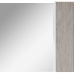Шкаф-зеркало Uno 80 Дуб серый левый/правый Домино (DU1504HZ) в Сургуте - surgut.mebel24.online | фото 5