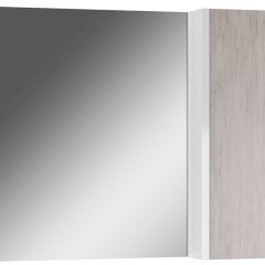 Шкаф-зеркало Uno 80 Дуб серый левый/правый Домино (DU1504HZ) в Сургуте - surgut.mebel24.online | фото
