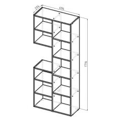 Стеллаж Элемент-2 (белый) в Сургуте - surgut.mebel24.online | фото 6