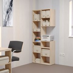 Стеллаж Элемент-2 (дуб сонома) в Сургуте - surgut.mebel24.online | фото 3