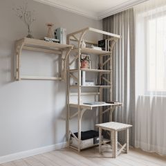 Стеллаж+стол Конструктор Арт.СRСт1-1 в Сургуте - surgut.mebel24.online | фото 6