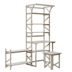 Стеллаж+стол со стойкой Конструктор Арт.СRСт2-1 в Сургуте - surgut.mebel24.online | фото 3
