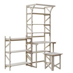 Стеллаж+стол со стойкой Конструктор Арт.СRСт2-1 в Сургуте - surgut.mebel24.online | фото 5