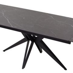 Стол FORIO 160 MATT BLACK MARBLE SOLID CERAMIC / BLACK, ®DISAUR в Сургуте - surgut.mebel24.online | фото 5