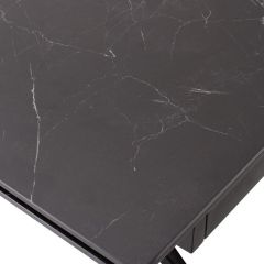 Стол FORIO 160 MATT BLACK MARBLE SOLID CERAMIC / BLACK, ®DISAUR в Сургуте - surgut.mebel24.online | фото 9