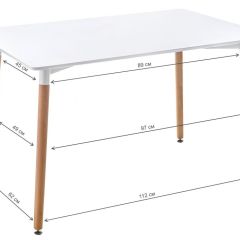 Стол деревянный Table 110 white / wood в Сургуте - surgut.mebel24.online | фото 2