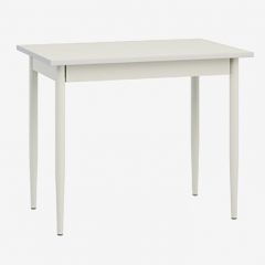 Стол Темп 1 (белый/кромка ПВХ 2мм/ножки металл белые d40) в Сургуте - surgut.mebel24.online | фото