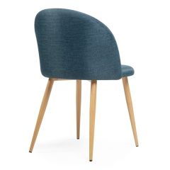 Стул на металлокаркасе Aldo blue / wood в Сургуте - surgut.mebel24.online | фото 4