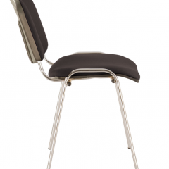Стул BRABIX "Iso CF-001" (хром каркас, ткань черная) 531419 в Сургуте - surgut.mebel24.online | фото 3
