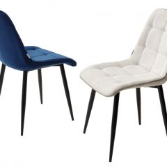 Стул CHIC BLUVEL-86 NAVY BLUE / черный каркас М-City в Сургуте - surgut.mebel24.online | фото 2