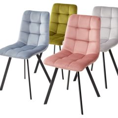 Стул CHILLI SQUARE BLUVEL-03 светло-серый, велюр / черный каркас М-City в Сургуте - surgut.mebel24.online | фото 8