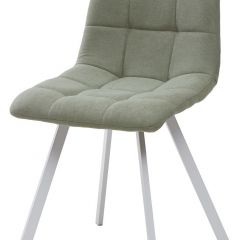 Стул CHILLI SQUARE UF860-11B мятный, ткань/ белый каркас М-City в Сургуте - surgut.mebel24.online | фото