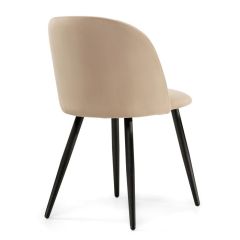 Стул на металлокаркасе Gabi 1 dark beige / black в Сургуте - surgut.mebel24.online | фото 3