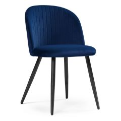 Стул на металлокаркасе Gabi 1 dark blue / black в Сургуте - surgut.mebel24.online | фото 1