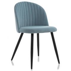 Стул на металлокаркасе Gabi 1 light blue / black в Сургуте - surgut.mebel24.online | фото 1