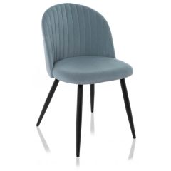 Стул на металлокаркасе Gabi 1 light blue / black в Сургуте - surgut.mebel24.online | фото 2