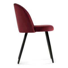 Стул на металлокаркасе Gabi 1 wine red / black в Сургуте - surgut.mebel24.online | фото 2