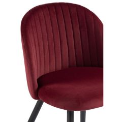 Стул на металлокаркасе Gabi 1 wine red / black в Сургуте - surgut.mebel24.online | фото 4