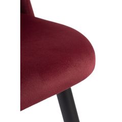 Стул на металлокаркасе Gabi 1 wine red / black в Сургуте - surgut.mebel24.online | фото 5