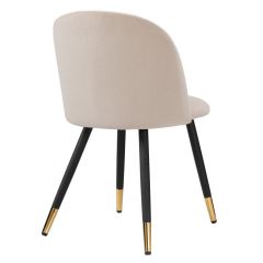 Стул на металлокаркасе Gabi beige / black / gold в Сургуте - surgut.mebel24.online | фото 2