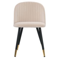 Стул на металлокаркасе Gabi beige / black / gold в Сургуте - surgut.mebel24.online | фото 3