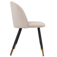 Стул на металлокаркасе Gabi beige / black / gold в Сургуте - surgut.mebel24.online | фото 4