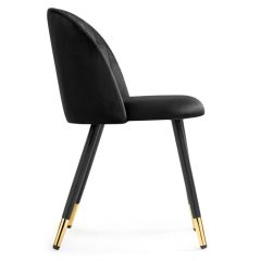 Стул на металлокаркасе Gabi black / black / gold в Сургуте - surgut.mebel24.online | фото 3