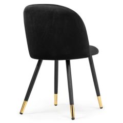 Стул на металлокаркасе Gabi black / black / gold в Сургуте - surgut.mebel24.online | фото 4