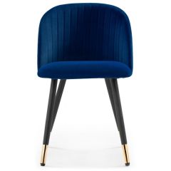 Стул на металлокаркасе Gabi dark blue / black / gold в Сургуте - surgut.mebel24.online | фото 2